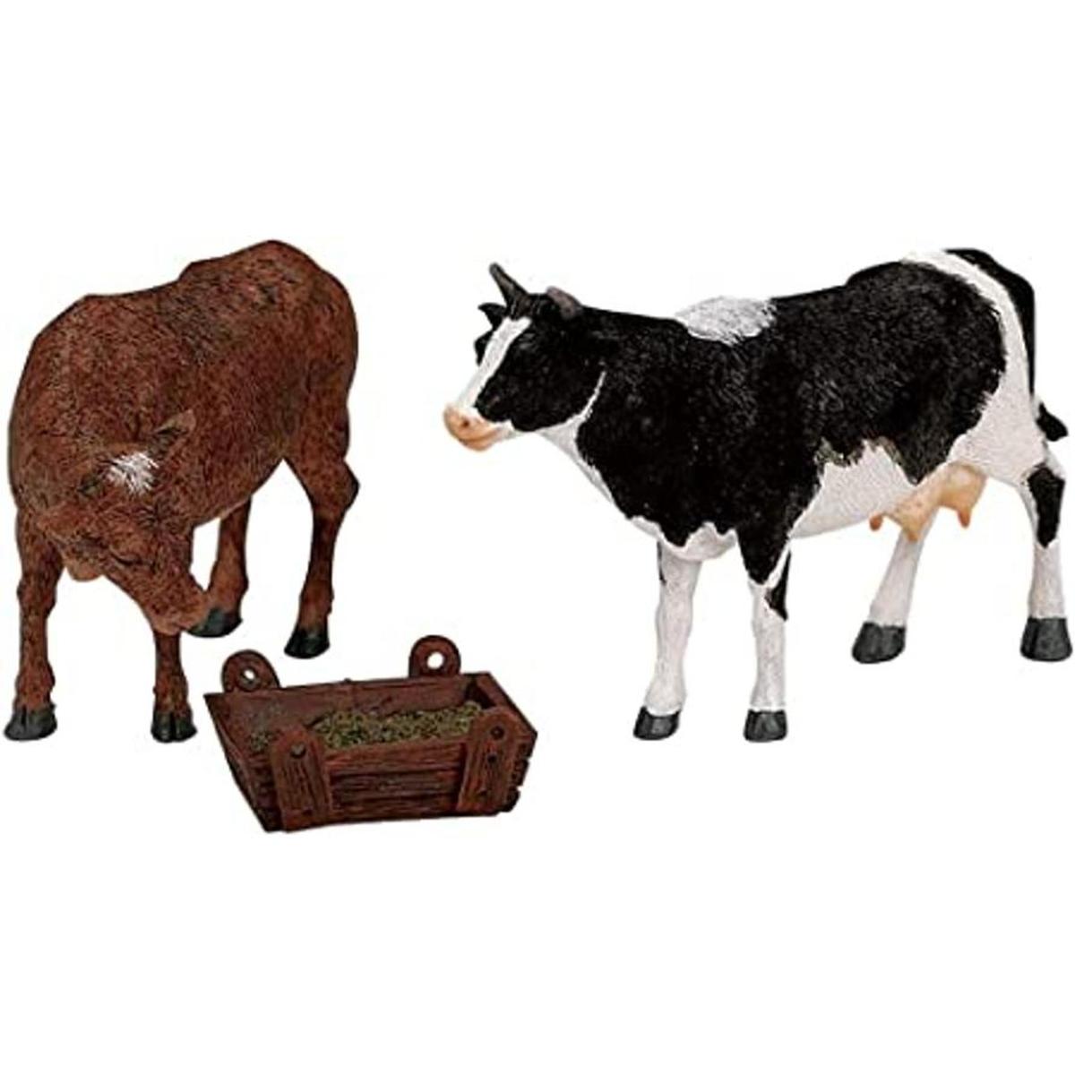LEMAX Village Colección Alimentación Vaca Bull Juego de