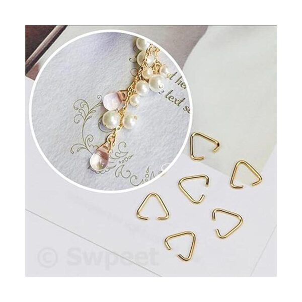 Swpeet 1001 anillos triangulares abiertos de 0.394 in a