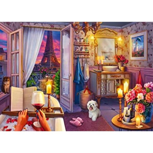 Ravensburger Cozy Bathroom Rompecabezas de 500 piezas de_1