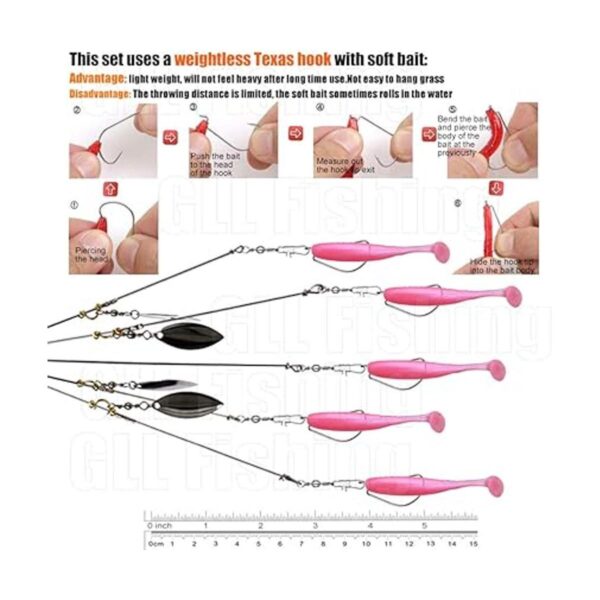 Señuelo de pesca Alabama Rig de 5 brazos aparejo de_3