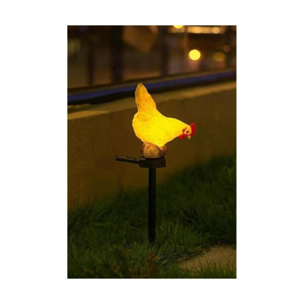 CHUANGFENG Luces solares de pollo estatua de pollo_3