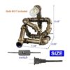 EFAYCRR Steampunk Lámpara de mesa estilo robot creativo_2