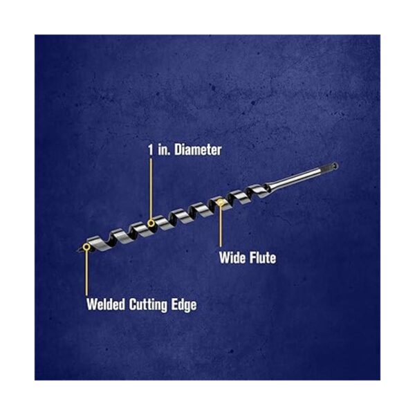 IRWIN Weldtec Ship Auger 1 pulgada x 17 pulgadas 3043013