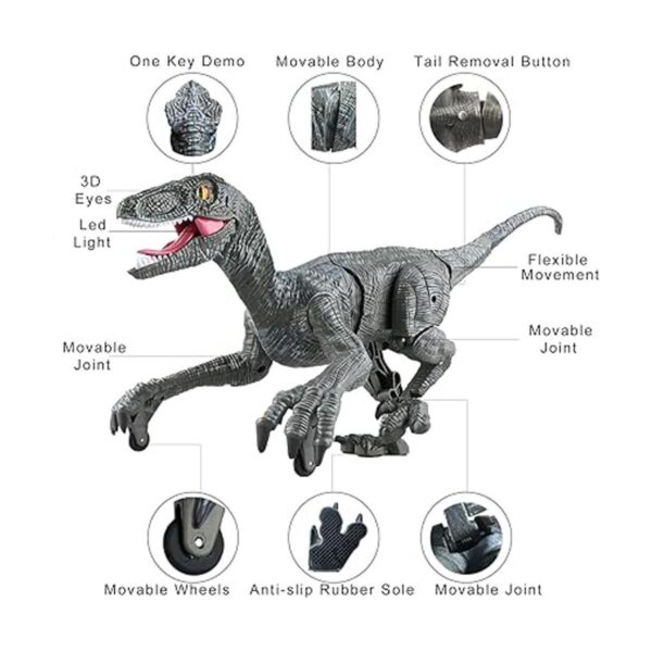Juguetes de dinosaurio de control remoto para niños robot_3