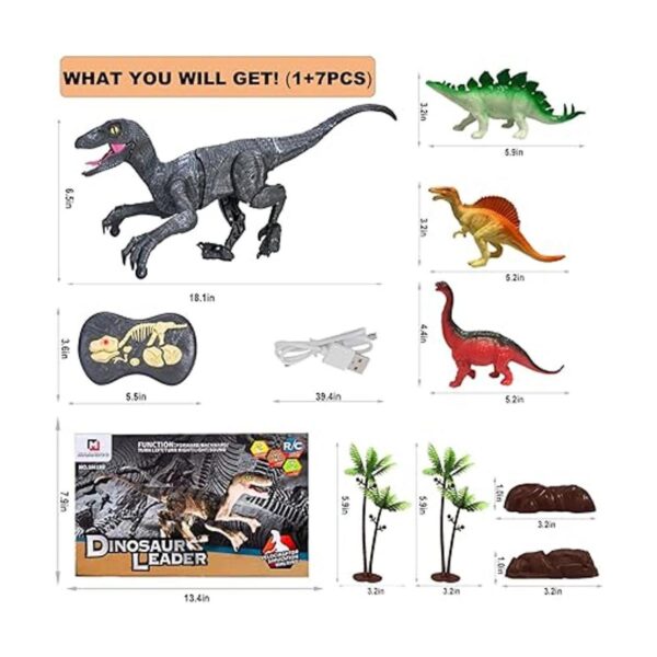 Juguetes de dinosaurio de control remoto para niños robot_2