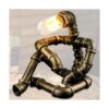 EFAYCRR Steampunk Lámpara de mesa estilo robot creativo_1