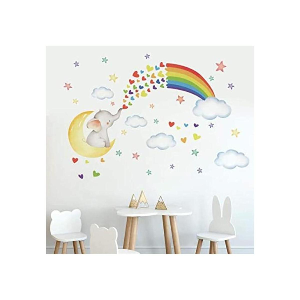 Runtoo Adhesivos decorativos para pared con diseño de