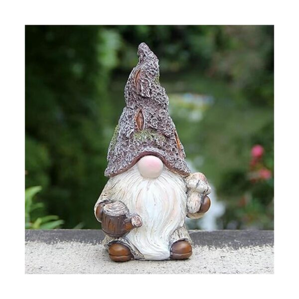 Leekung Estatua de gnomos de jardín decoración de jardín