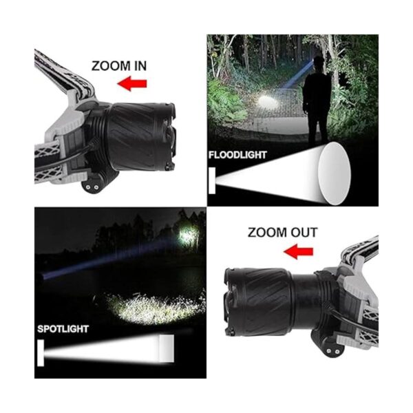 Faro LED recargable de 100000 lúmenes con XHP99 faros_4