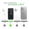 Inbeage Funda de silicona para iPhone 13 protección de_3