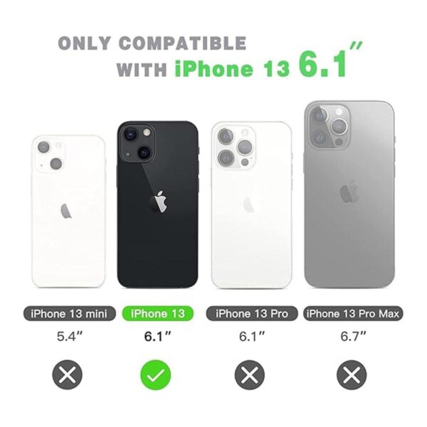 Inbeage Funda de silicona para iPhone 13 protección de_3