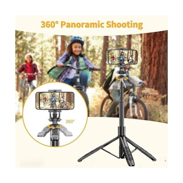 Trípode para selfie de 61 pulgadas soporte extensible_3