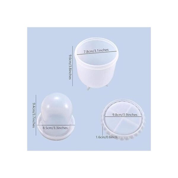 DIYBravo Dice Cup Resina molde Display Dome Epoxy Mold con