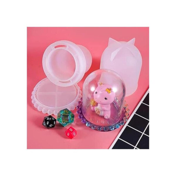 DIYBravo Dice Cup Resina molde Display Dome Epoxy Mold con
