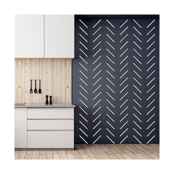 Calcomanías de pared de línea de vinilo blanco