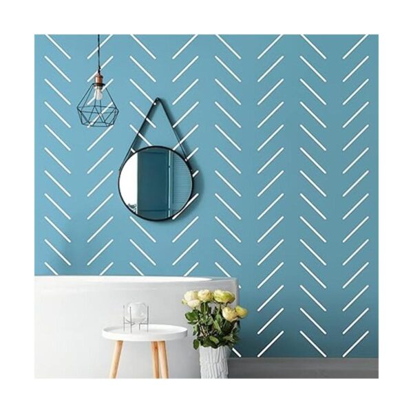 Calcomanías de pared de línea de vinilo blanco