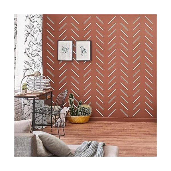 Calcomanías de pared de línea de vinilo blanco