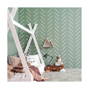 Calcomanías de pared de línea de vinilo blanco