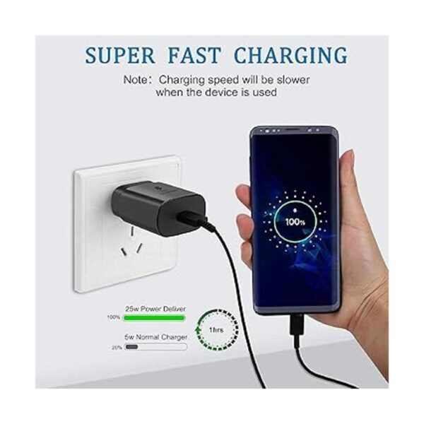 Samsung Cargador de pared USB C de 25 W con cable tipo C_2