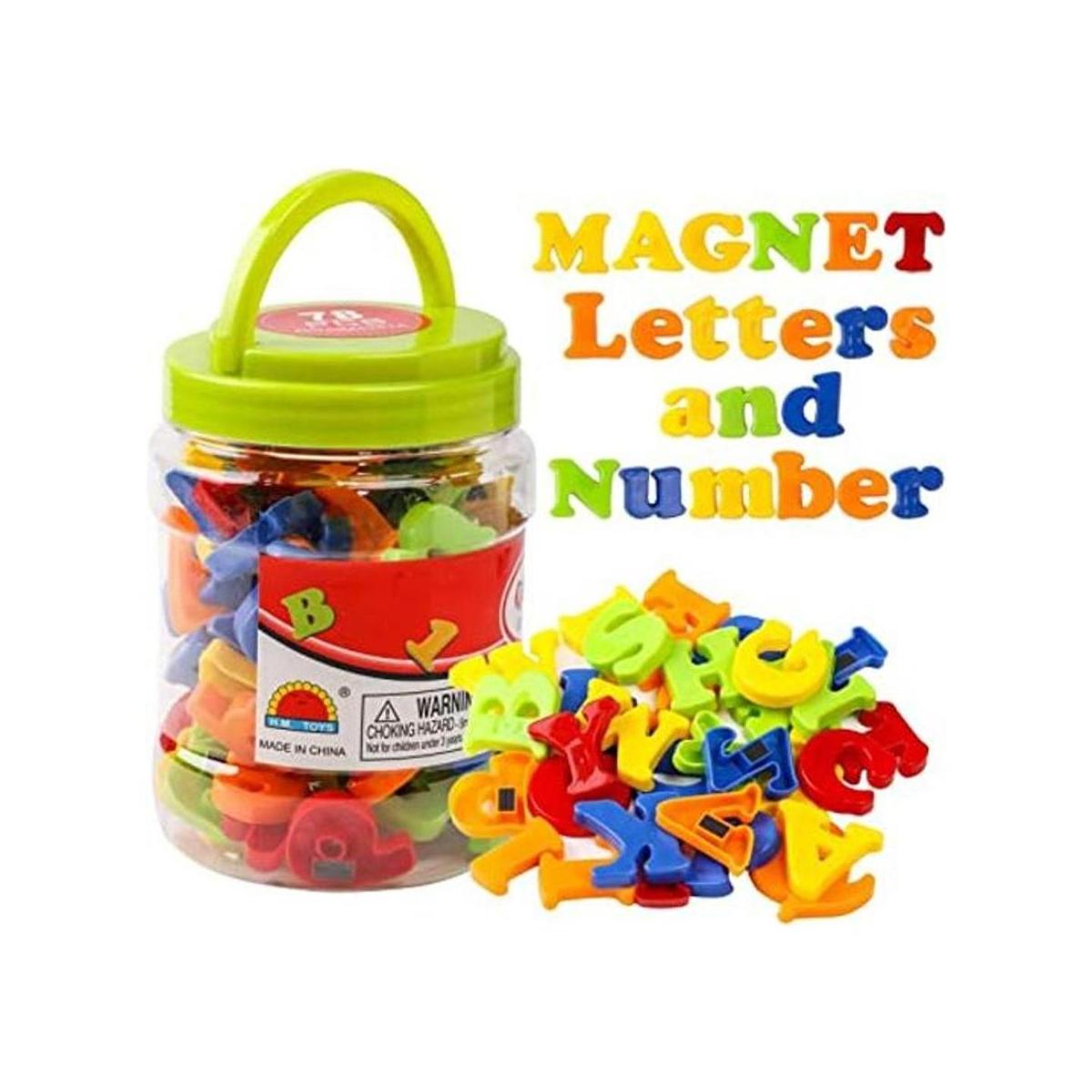 RAEQKS Letras magnéticas del alfabeto ABC coloridos 123