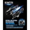 BEAMTECH Bombilla LED 9007 reemplazo halógeno HB5 12000_6