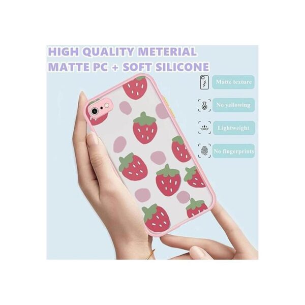 OTTARTAKS Funda para iPhone SE 2020 diseño transparente_4