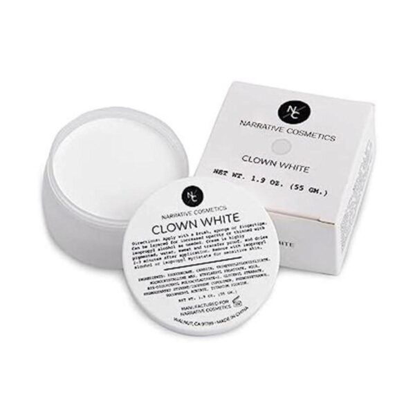 Narrative Cosmetics Maquillaje crema blanco payaso_1