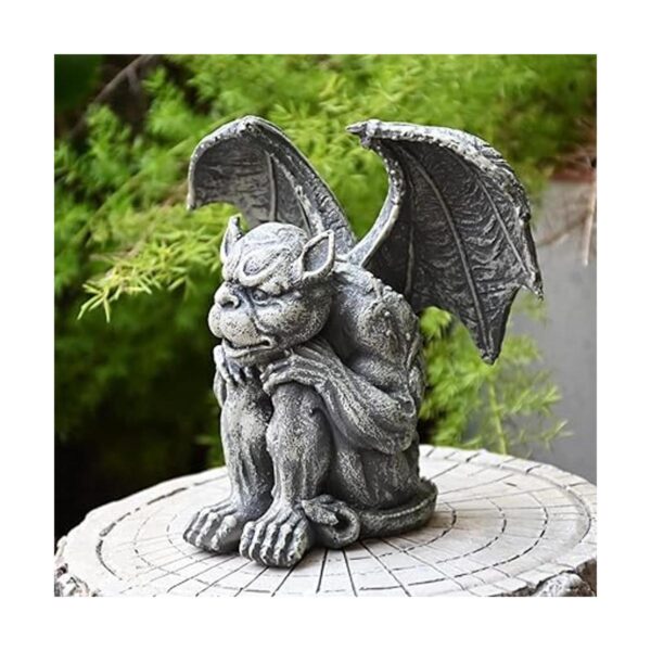 OwMell Estatua de gárgola para jardín estatua de_2