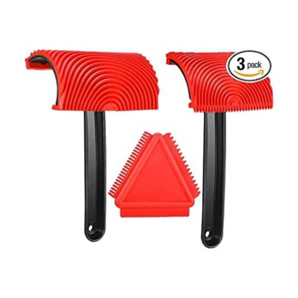 Juego de 3 herramientas de pintura de grano de madera