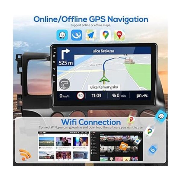 Carplay Estéreo inalámbrico para coche Android para Honda_3