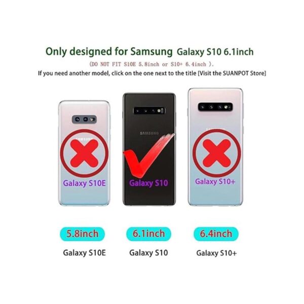 SUANPOT Funda para Samsung Galaxy S10 de 6.1 pulgadas no_2