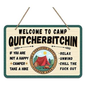 PETCEE Welcome to Camp Quitcherbitchin Sign_1