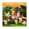 13 piezas de bonitas figuras de cerdito rosa en miniatura