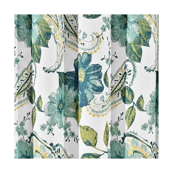 Lush Decor Cortina de ducha de cachemira floral 71.7 x_5