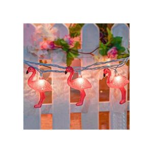 Guirnalda de luces de flamenco rosa de 8.5 pies tira de_1