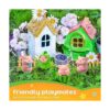 13 piezas de bonitas figuras de cerdito rosa en miniatura