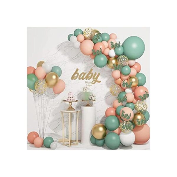 Kit de arco de guirnalda de globos de durazno con rubor_1