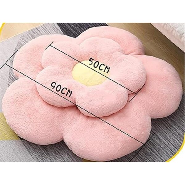 Lindo cojín de flores de felpa almohada casual cómoda_4