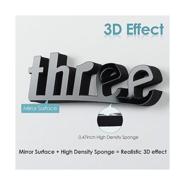 FERRISA Reloj de pared grande 3D sin marco 3 en 1 de 47_5
