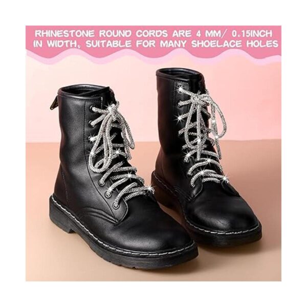 9 yardas de diamantes de imitación cordones de zapatos