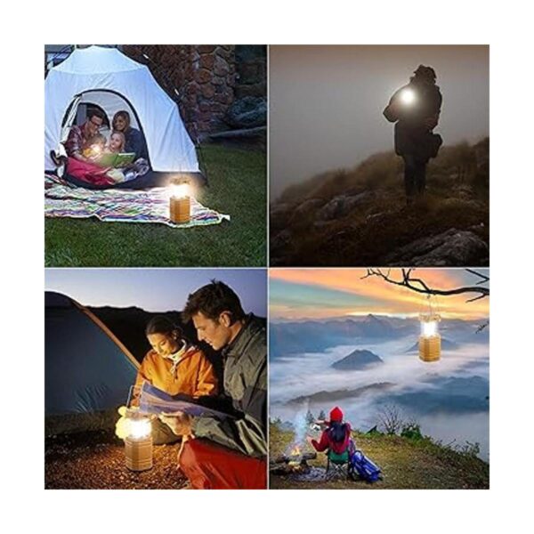 Linterna de camping eléctrica LED linterna solar portátil_3