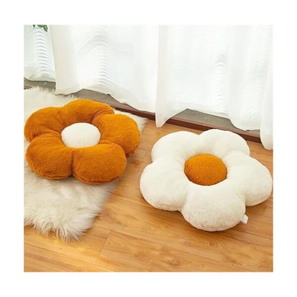 Lindo cojín de flores de felpa almohada casual cómoda_3