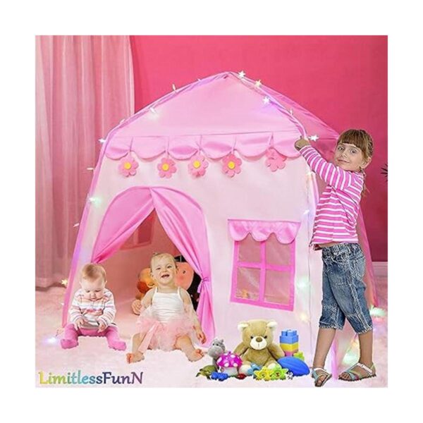 LimitlessFunN Tienda de campaña de juego con flores Oxford