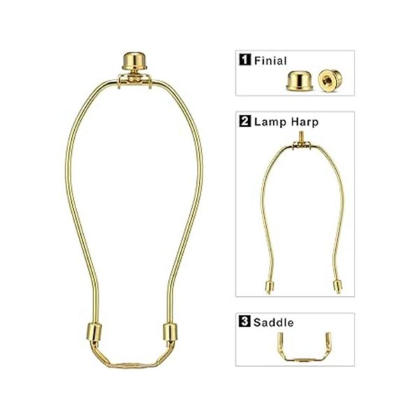 Soporte de arpa desmontable de 8 pulgadas para lámparas de