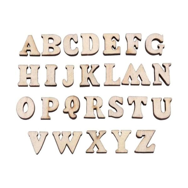 Letras de madera mixta 200 unidades letras de madera_2