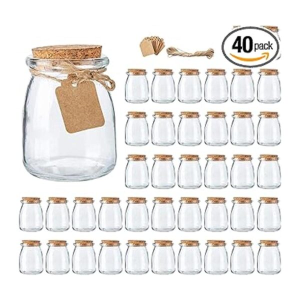 Brajttt Tarros de cristal mini tarros de yogur de 40_1