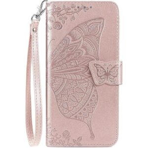 DiGPlus Galaxy S22 5G Wallet Case Butterfly Flower_1