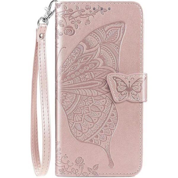 DiGPlus Galaxy S22 5G Wallet Case Butterfly Flower_1