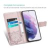 DiGPlus Galaxy S22 5G Wallet Case Butterfly Flower_3