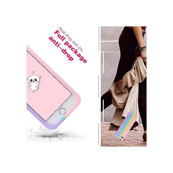Coralogo Funda de gato de color para iPhone SE_5